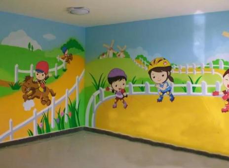 信丰幼儿园墙体彩绘制作流程及注意事项
